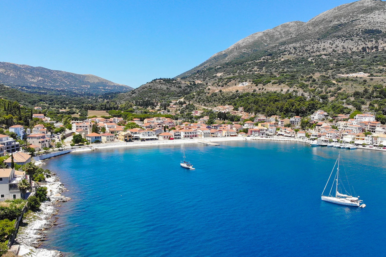 peaceful, seafront location and just a short walk from tavernas, shops, and beaches.